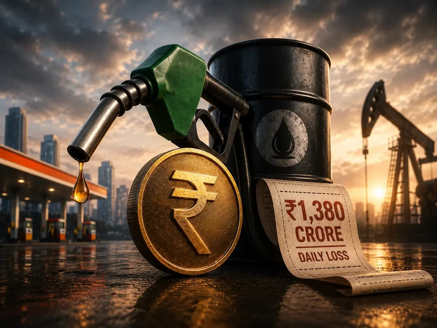 Fuel retailers face ₹1,380 cr daily loss, need ₹25/litre hike