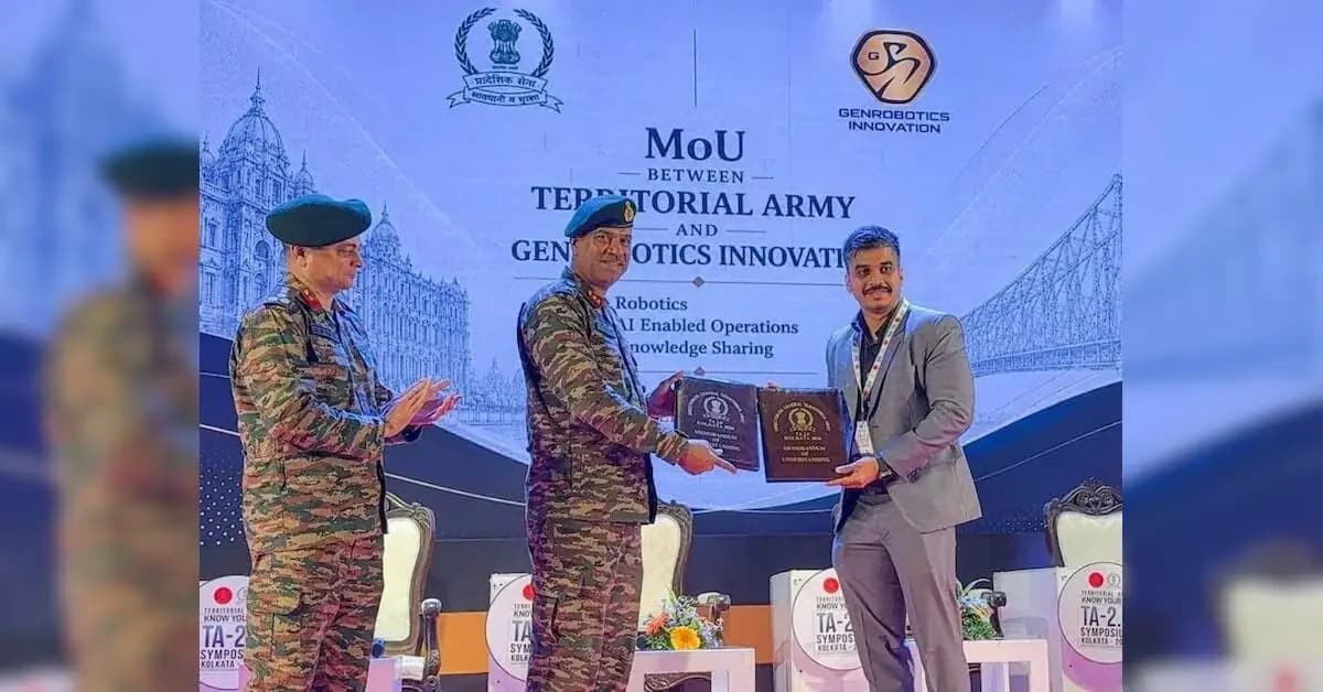 Genrobotics partners with Territorial Army for defence robotics