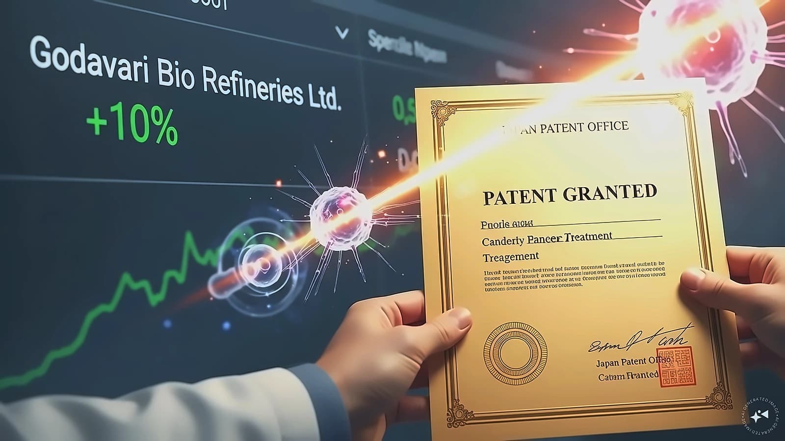 Godavari Biorefineries shares rally 6.95% on Japan cancer patent