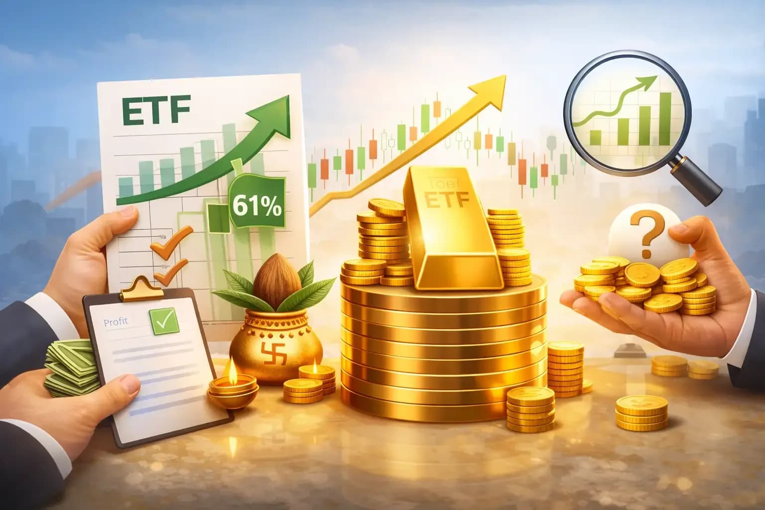 Gold ETFs surge 63% since Akshaya Tritiya - Current prices at ₹1.5 lakh