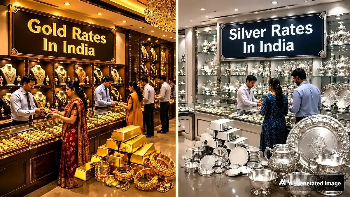 Gold Falls ₹8,200 From Monthly High, Silver Gains 2% in September