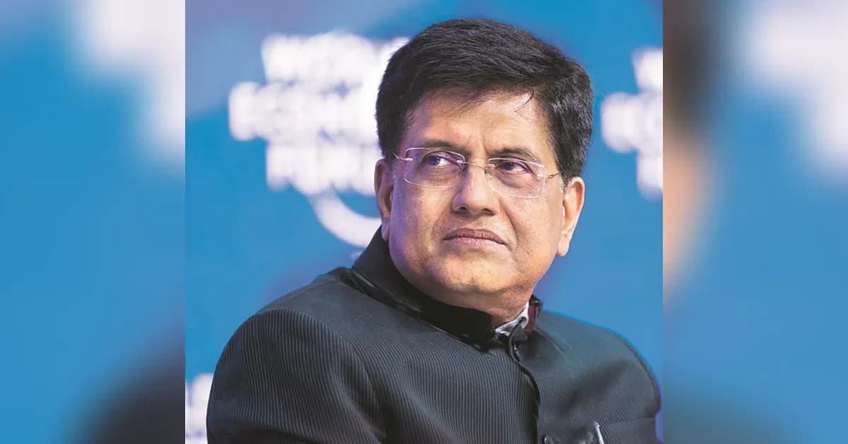 Goyal Urges Investors: Invest in India Before It's Too Late