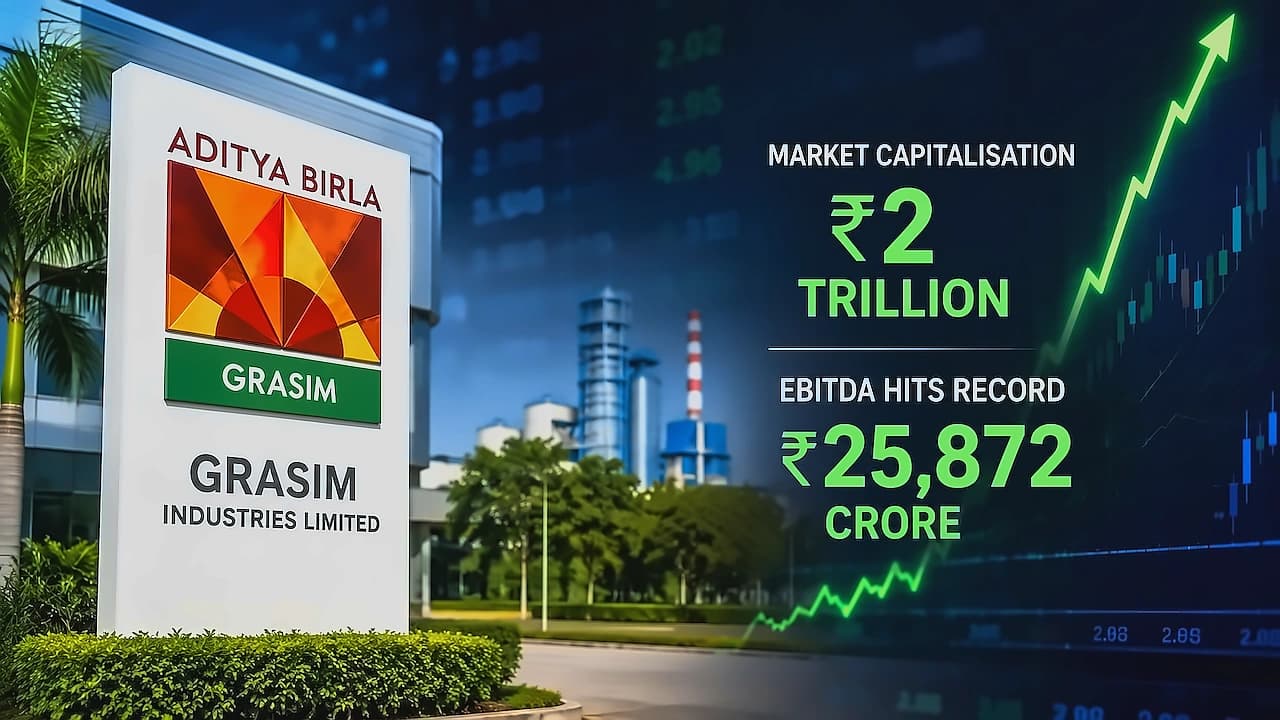 Grasim Targets ₹2 Lakh Crore Revenue in FY27, Crosses ₹2 Trillion Market Cap