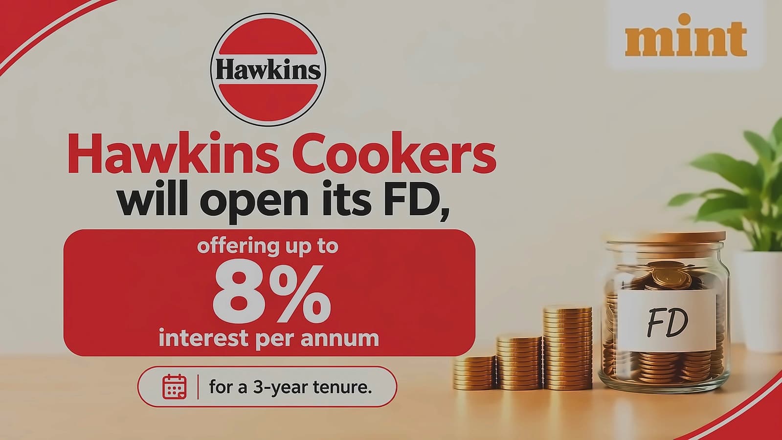 Hawkins Cookers FD Launches Sept 16 with 8% Interest Rates