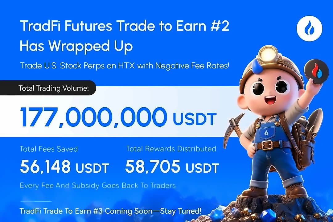 HTX Distributes ₹4.7 Crore USDT in Phase 2 Trade to Earn