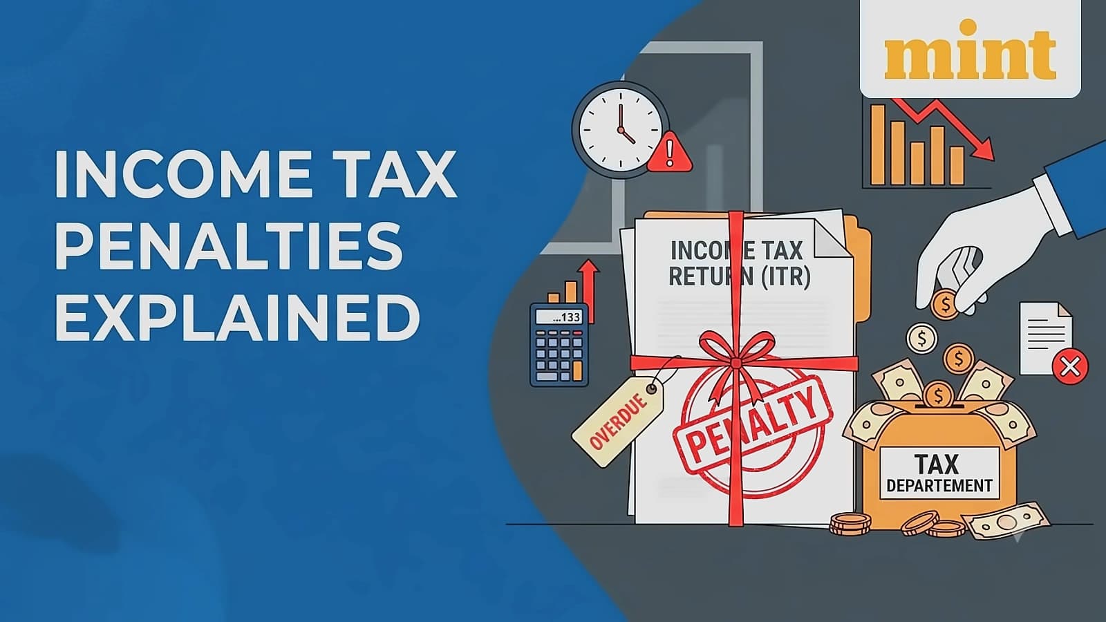 Income Tax Penalties: Up to ₹5,000 for Late Filing, Prison for Fake Deductions