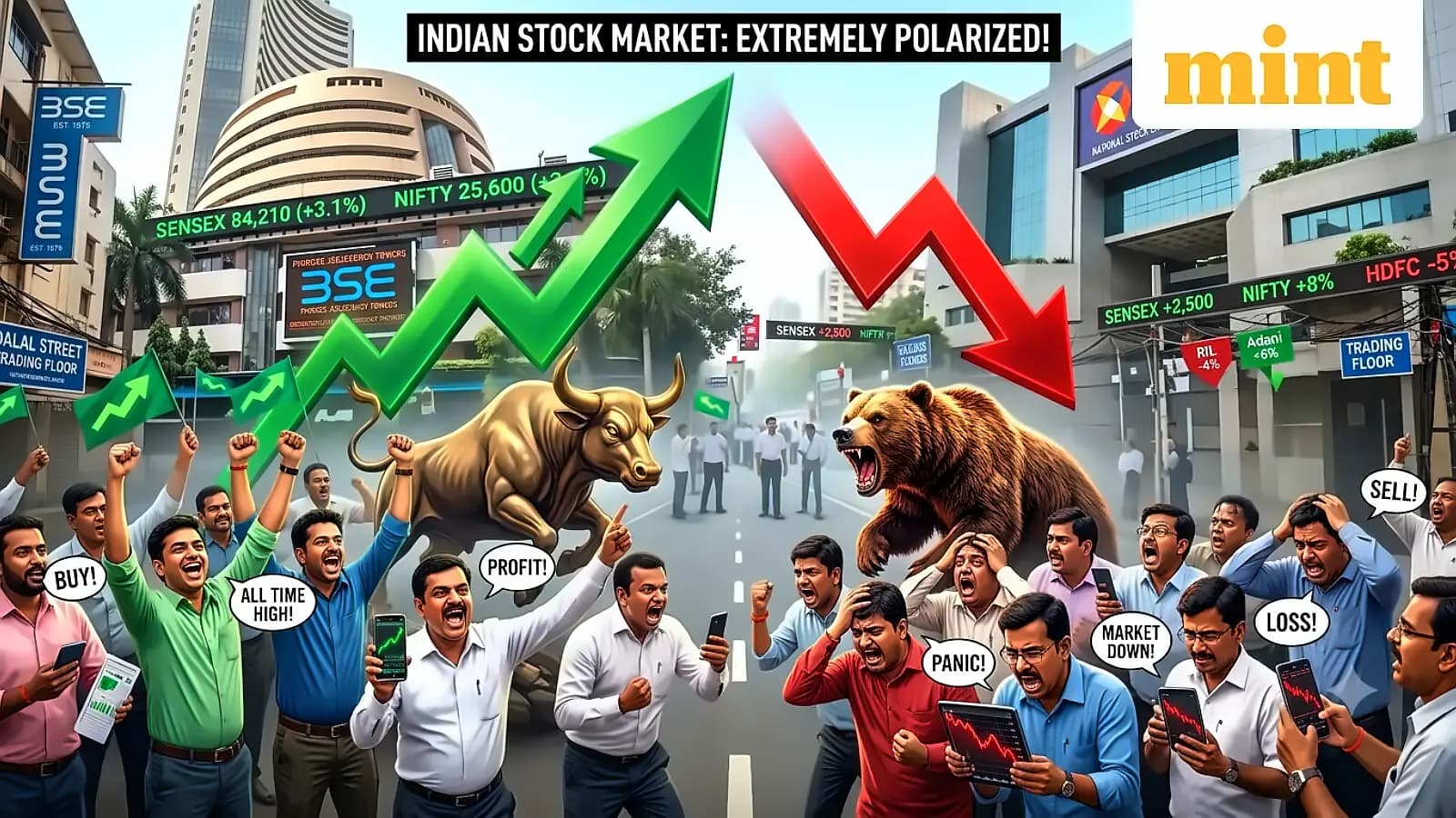 Indian markets show extreme polarisation amid contrarian opportunities