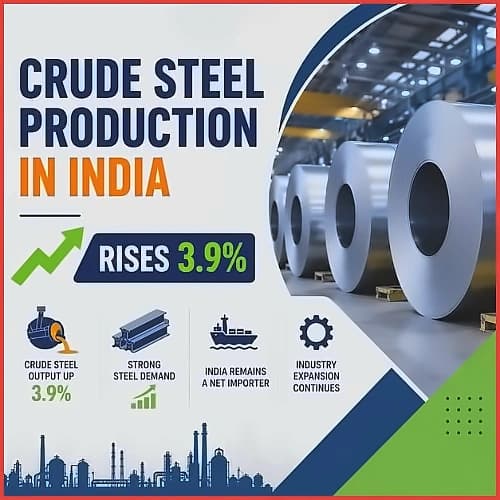 India's steel production rises 6% in Q1 FY27, consumption up 8.3%