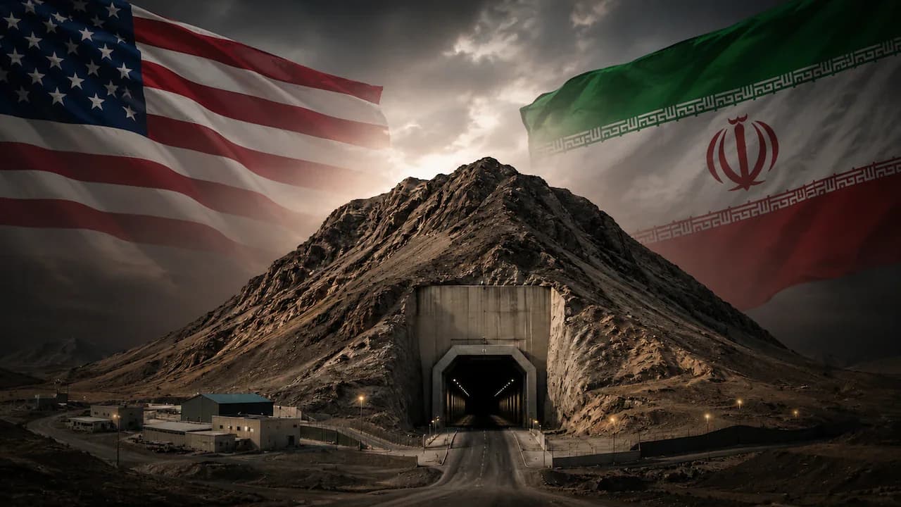 Iran's Pickaxe Mountain: Trump Threatens Attack on Nuclear Site
