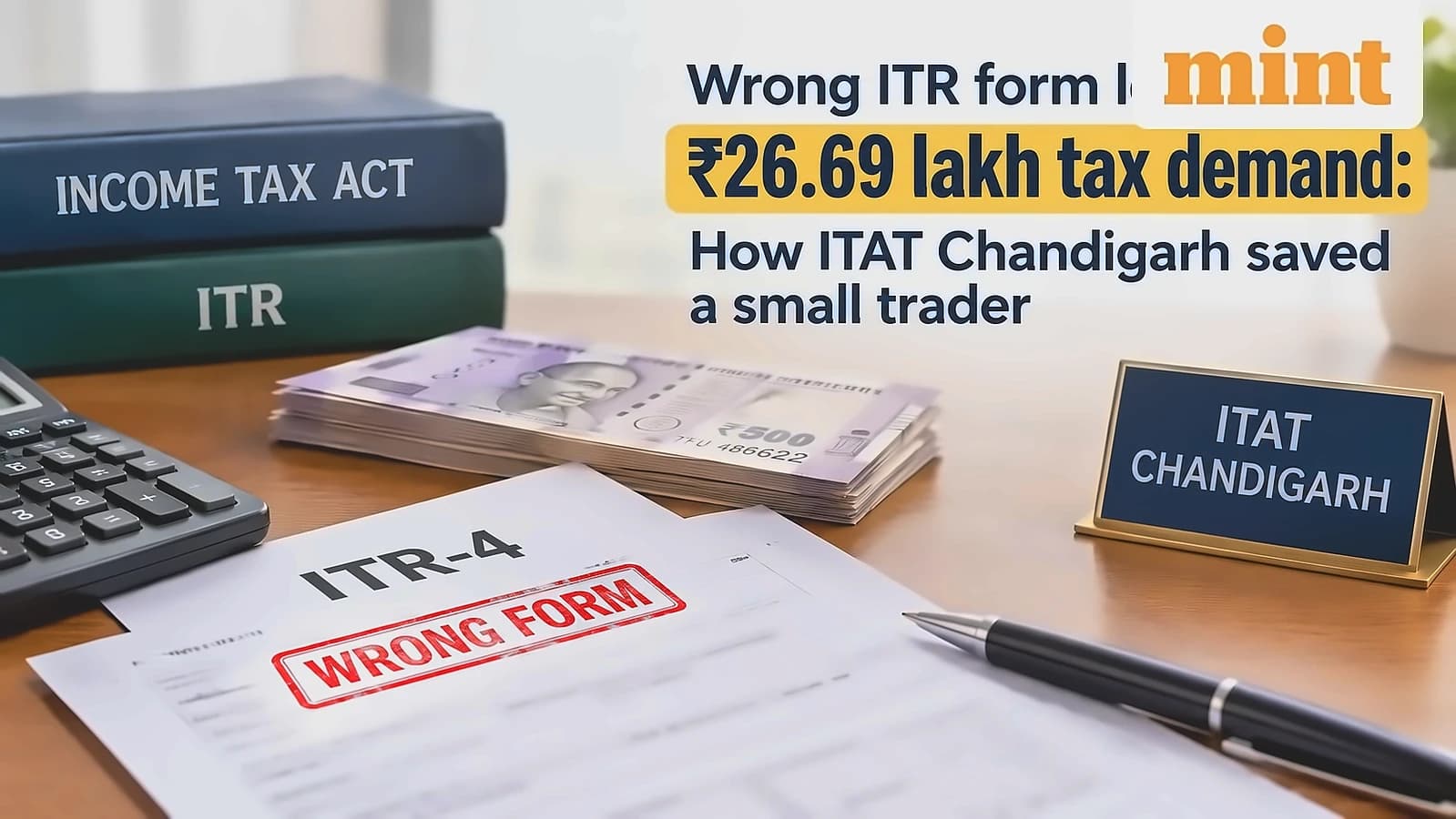 ITAT Chandigarh cancels ₹26.69 lakh tax demand over ITR form error