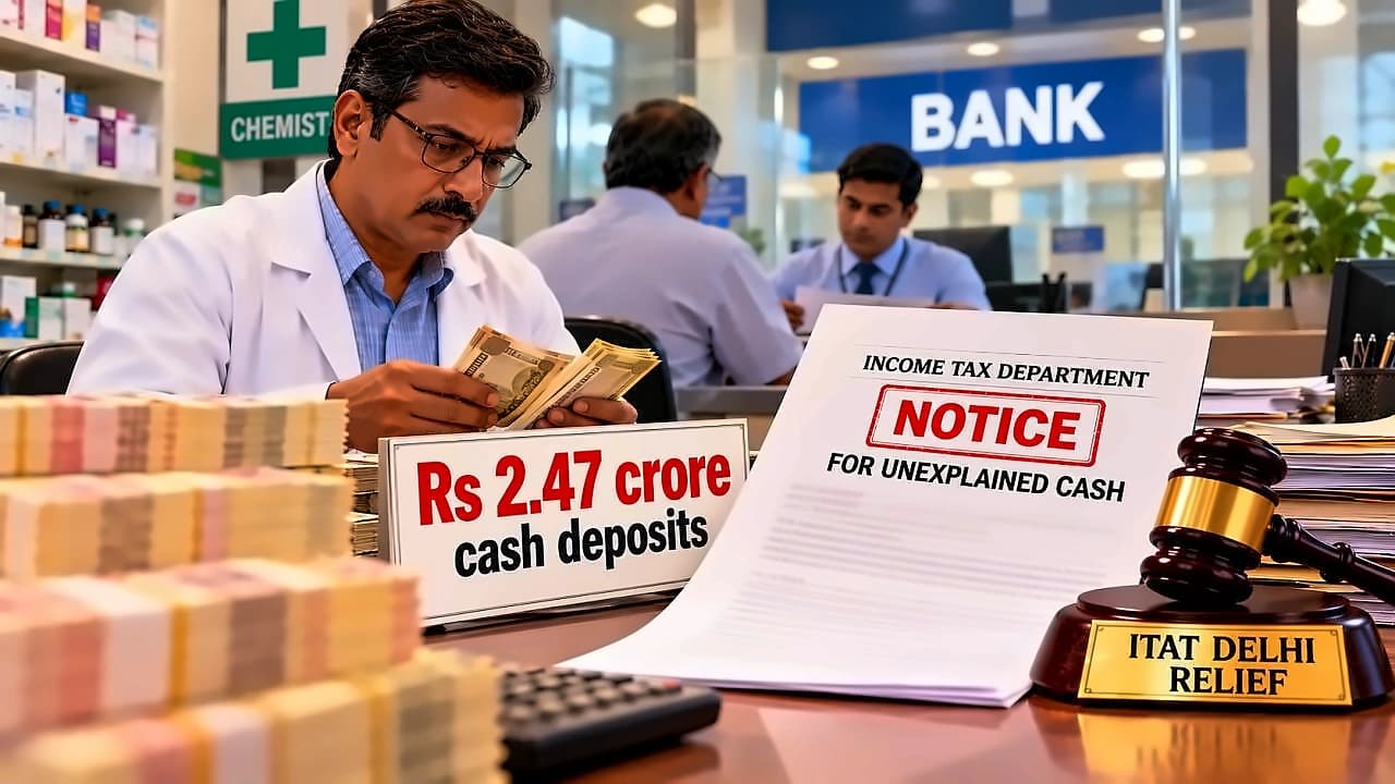ITAT Delhi rules in favour of medicine shop owner in cash deposit case
