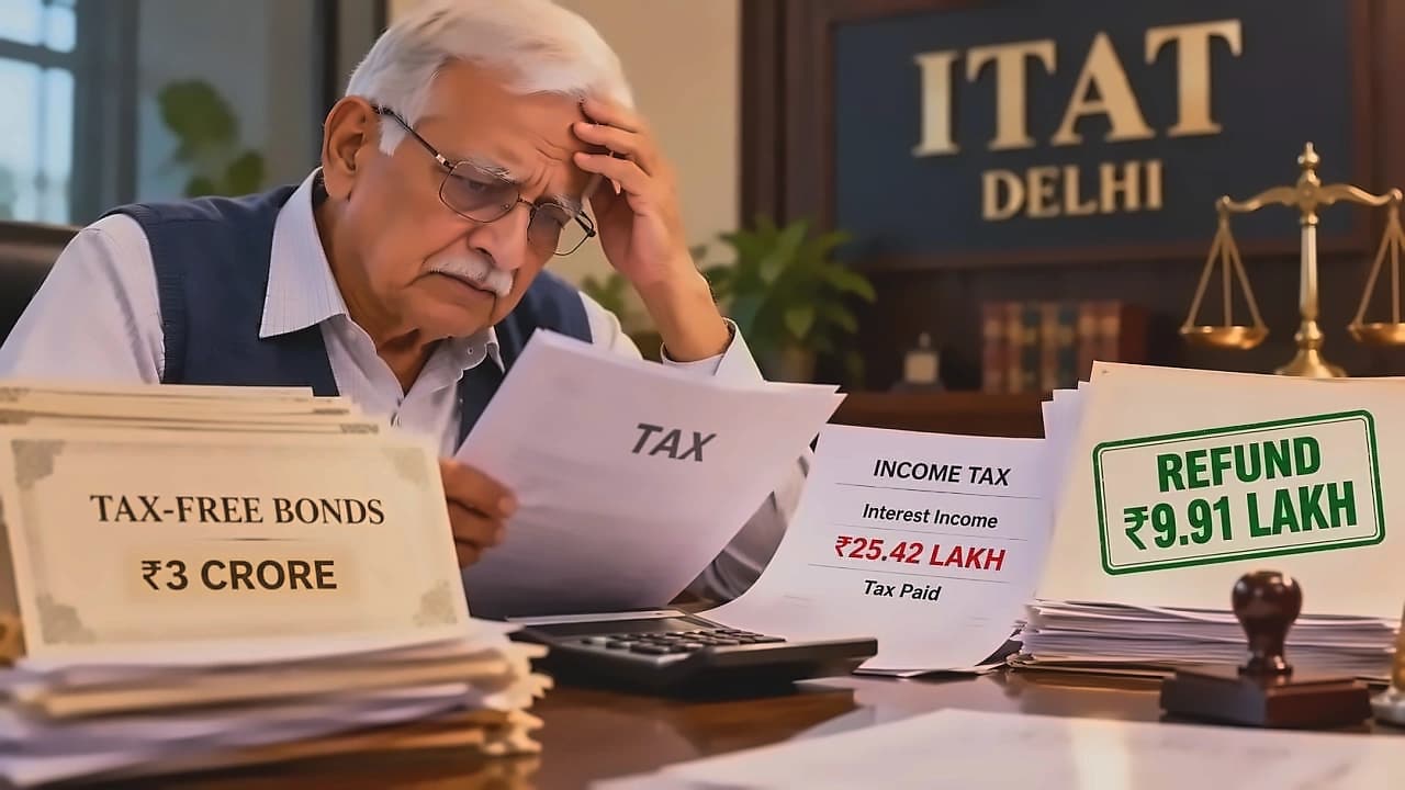 ITAT orders ₹9.91 lakh refund for senior citizen's tax-free bond error