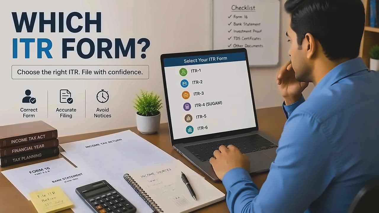 ITR Form Selection Guide: Tax Regime Choice for FY 2025-26