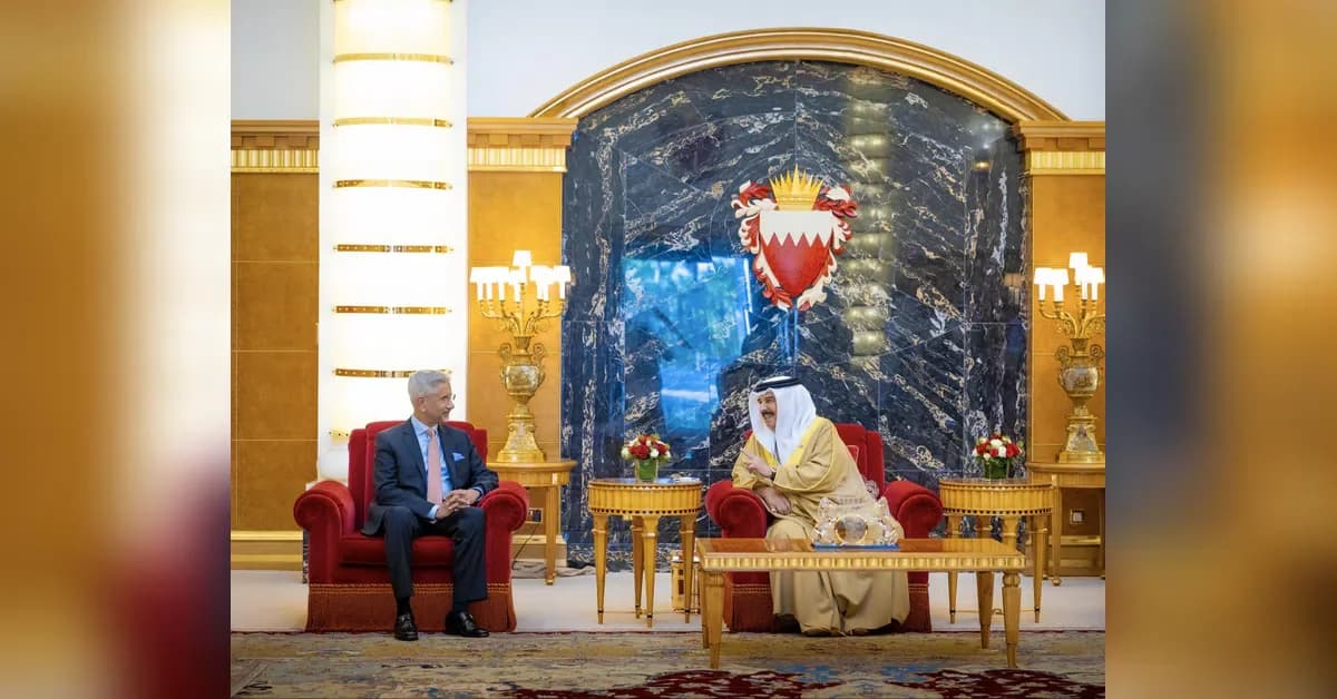 Jaishankar meets Bahrain counterpart, discusses bilateral ties