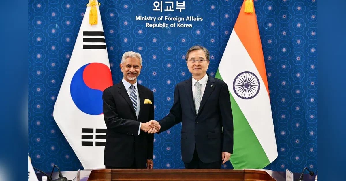 Jaishankar, South Korean FM discuss bilateral cooperation, Middle East