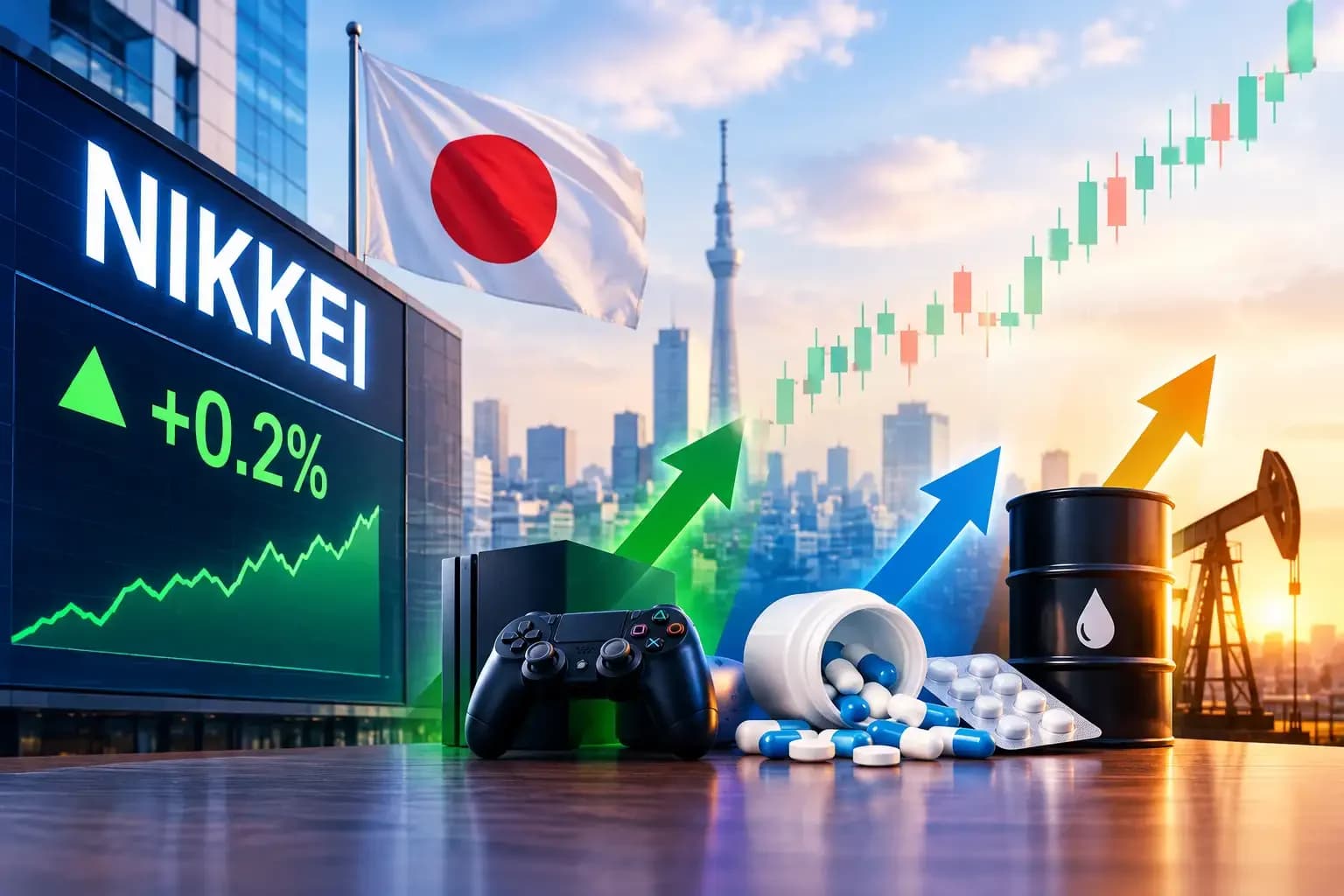 Japan stocks rise 0.2% as weaker yen lifts exporters, oil decline boosts sentiment