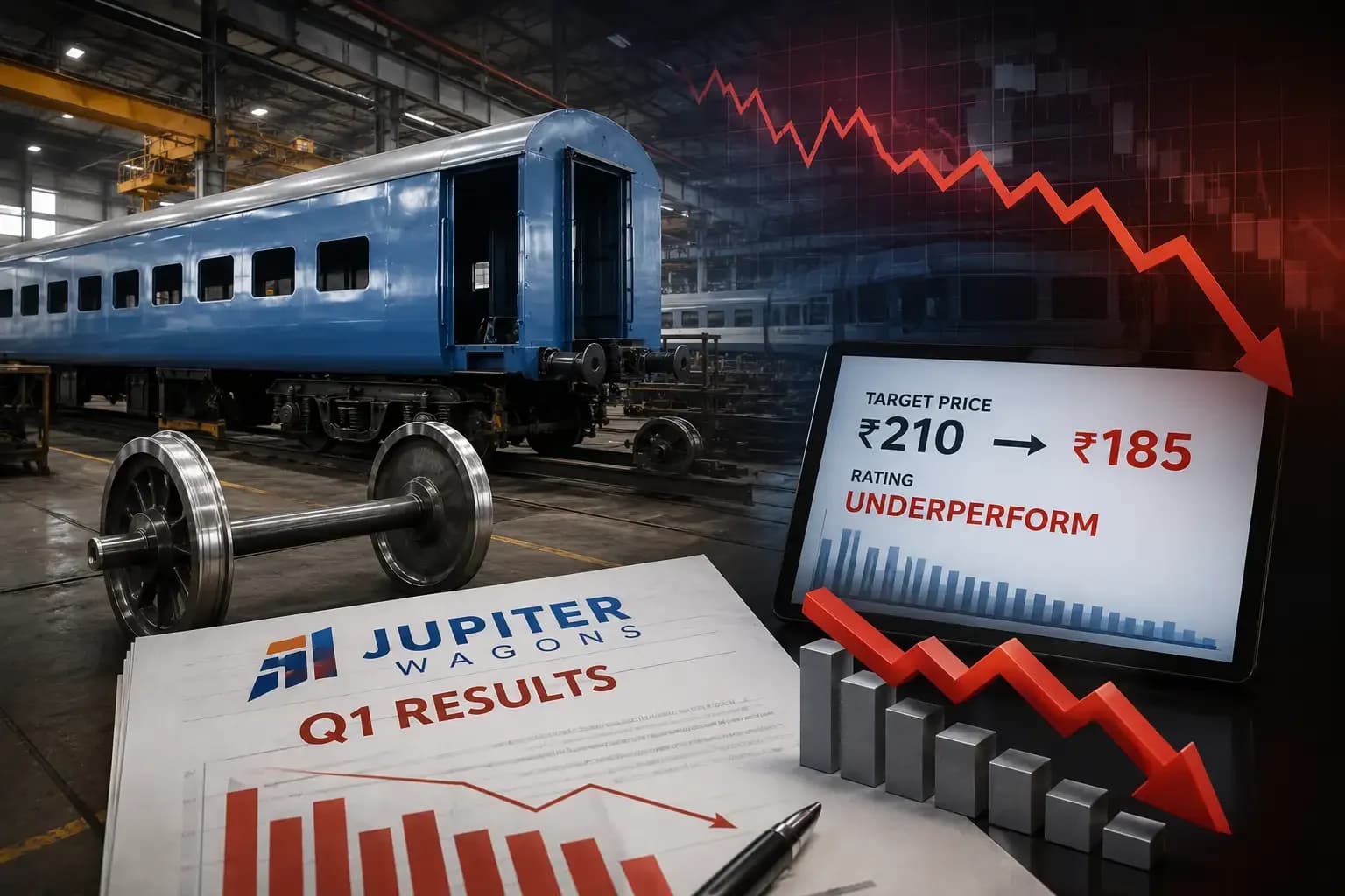 Jefferies cuts Jupiter Wagons target to ₹185 after weak Q1