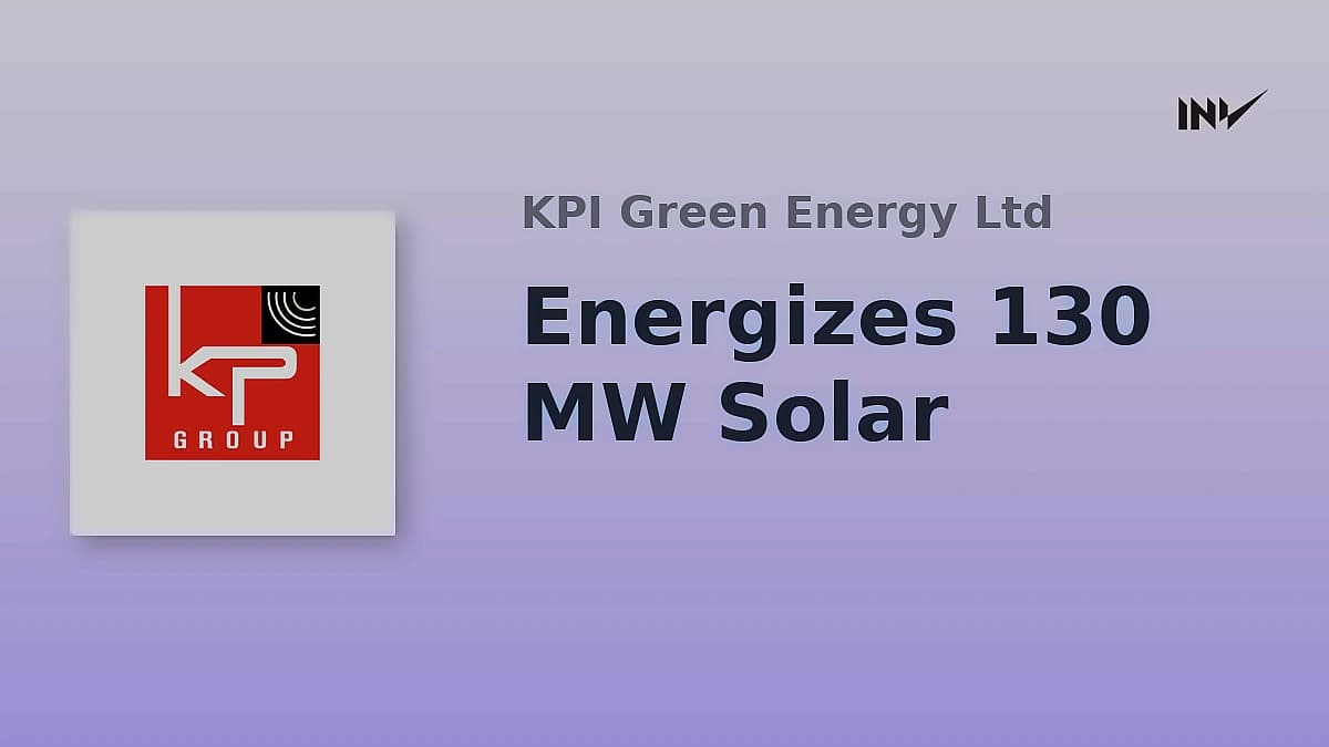 KPI Green Energy energizes 130 MW solar capacity in Gujarat
