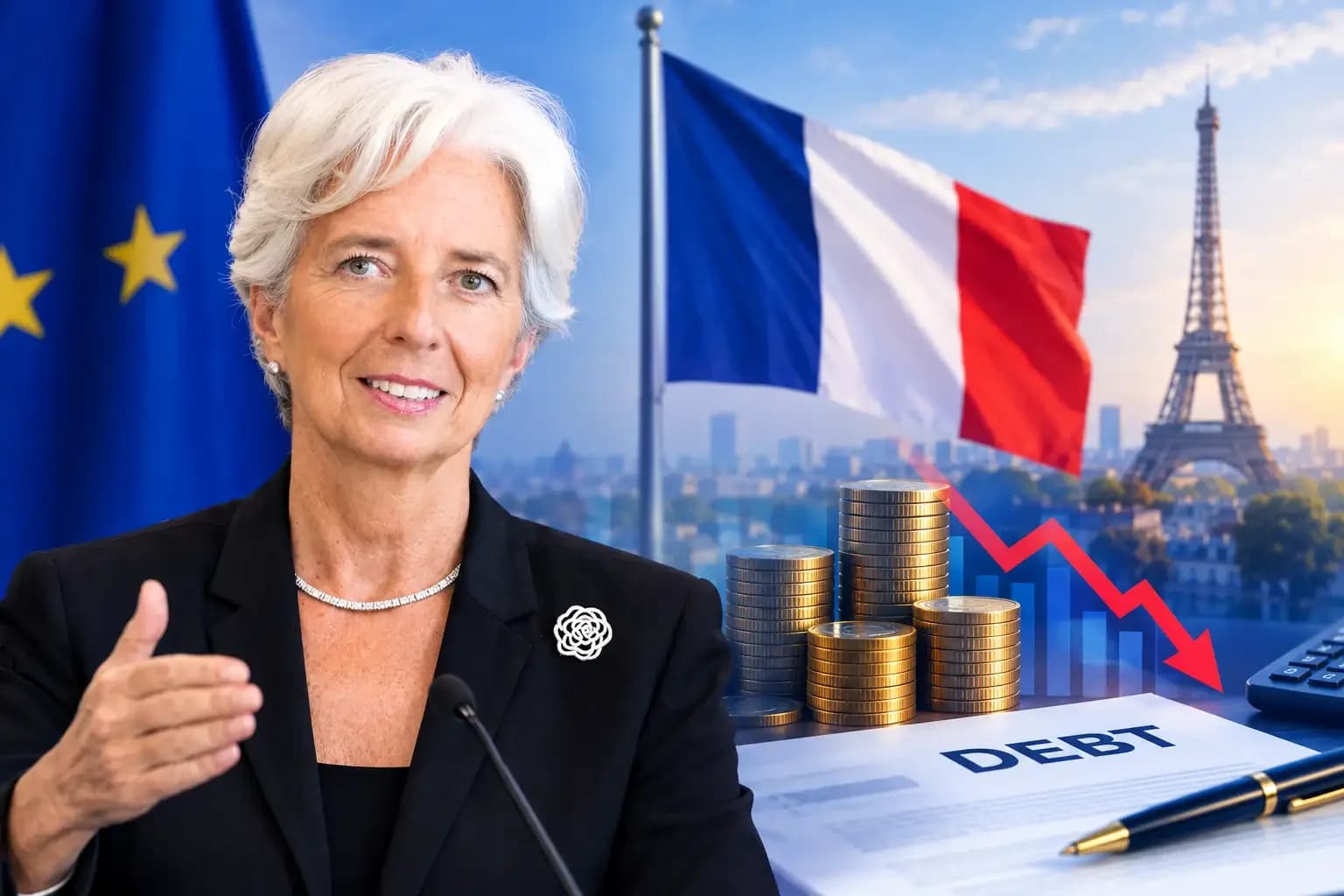 Lagarde urges France to tackle debt through fiscal consolidation
