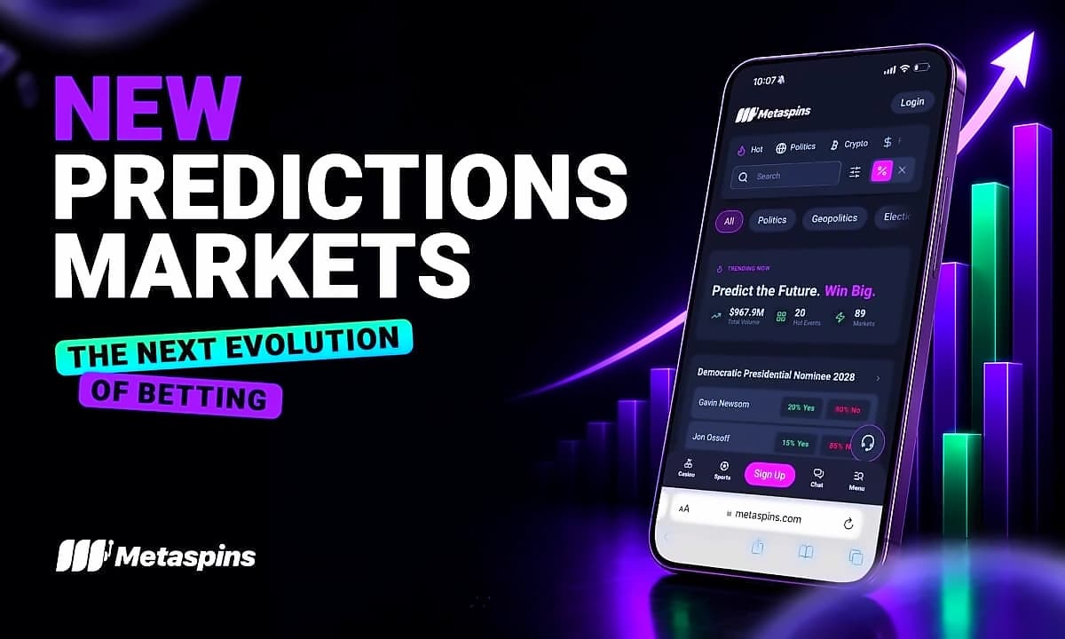 Metaspins Launches Prediction Markets for Real-World Trading