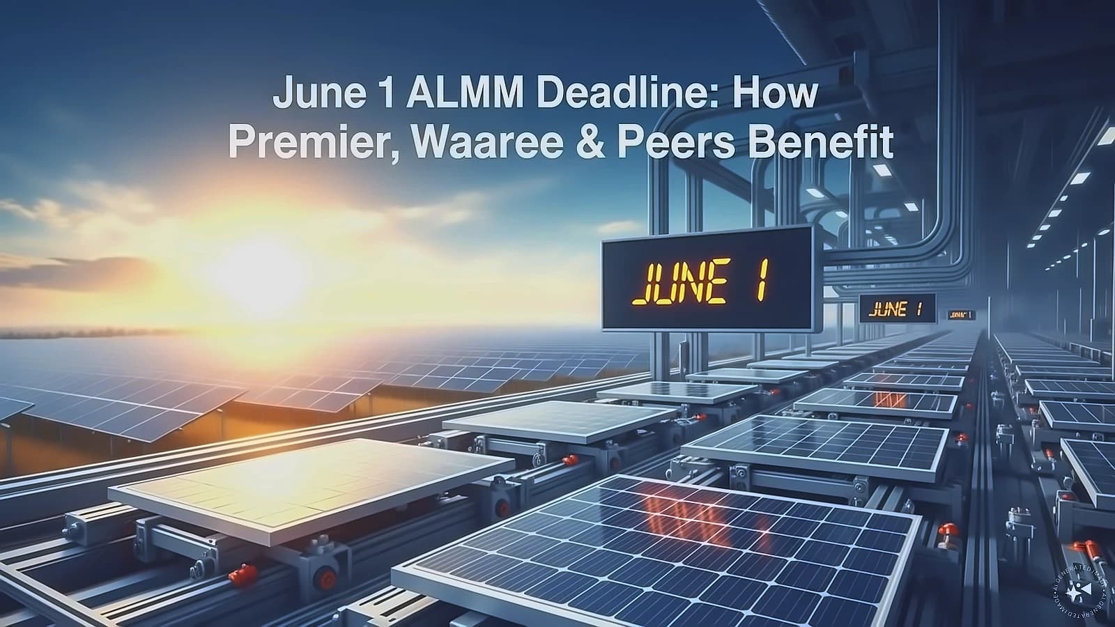 MNRE Confirms No Extension Beyond June 1 ALMM Deadline