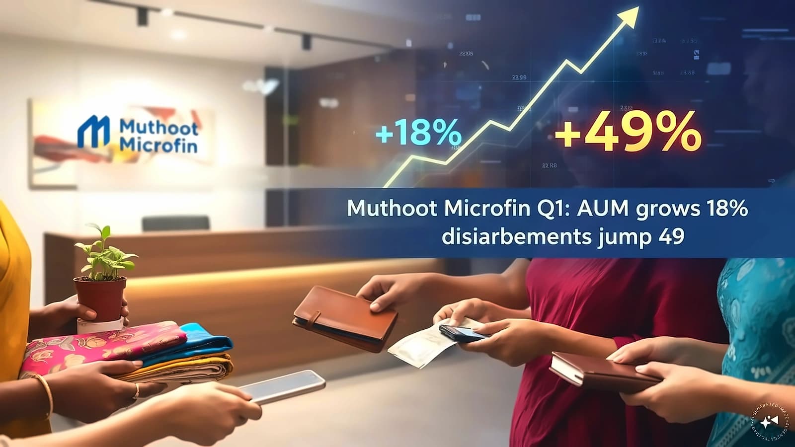 Muthoot Microfin Q1 AUM rises 18% to ₹14,457 cr, shares hit 52-week high