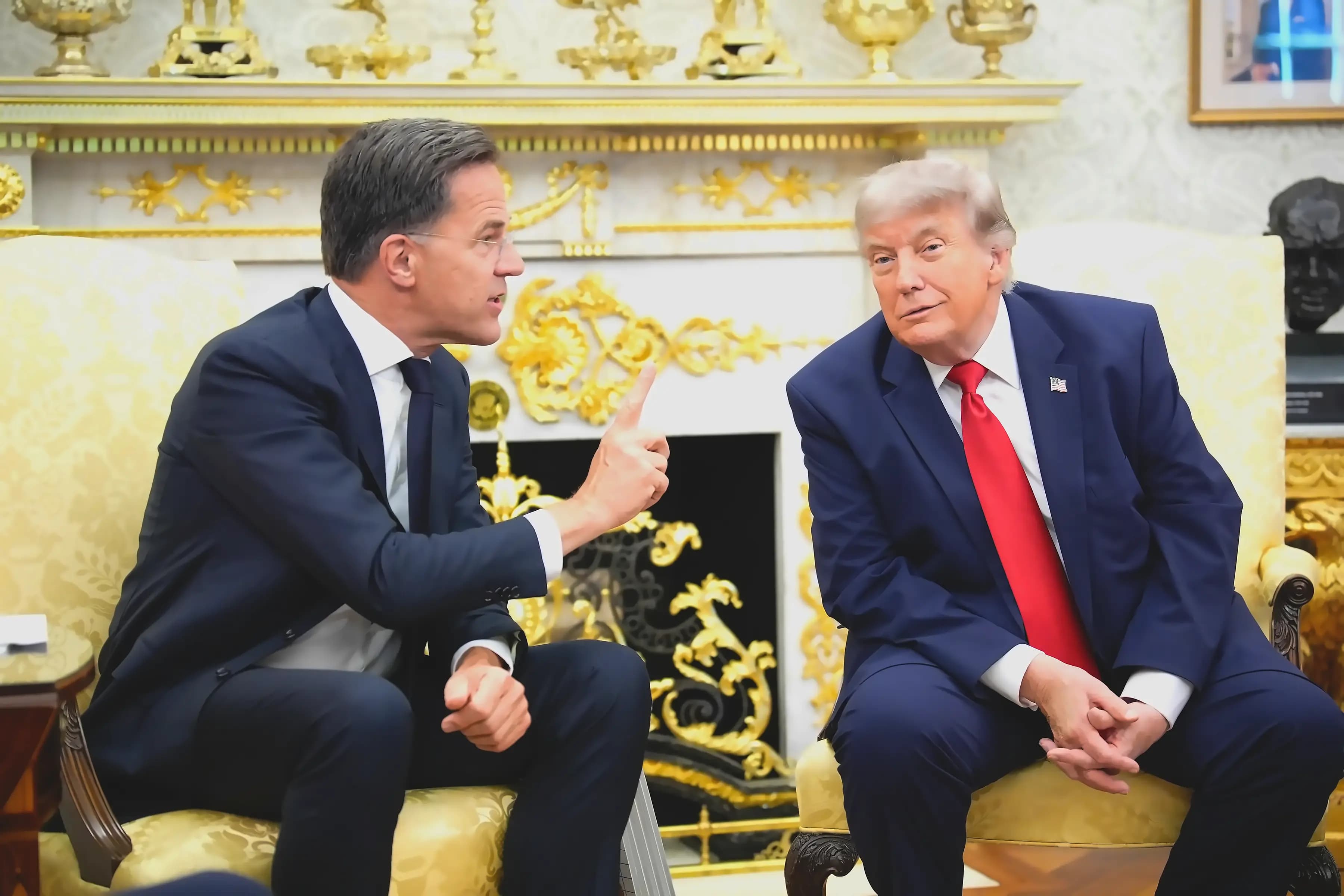 Trump Cuts Off NATO's Rutte with Stinging Response in Oval Office