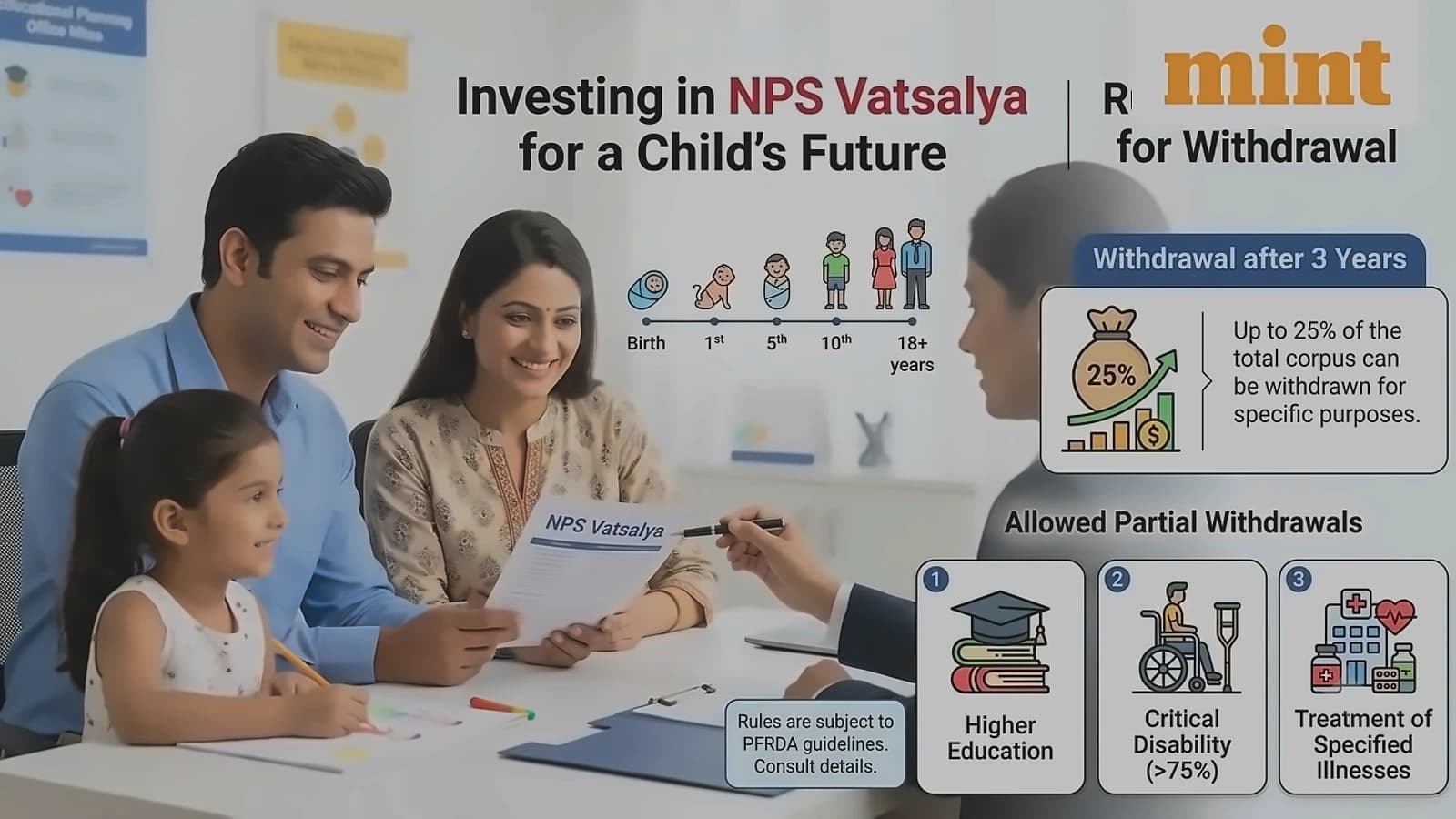 NPS Vatsalya: Withdrawal rules and exit options explained