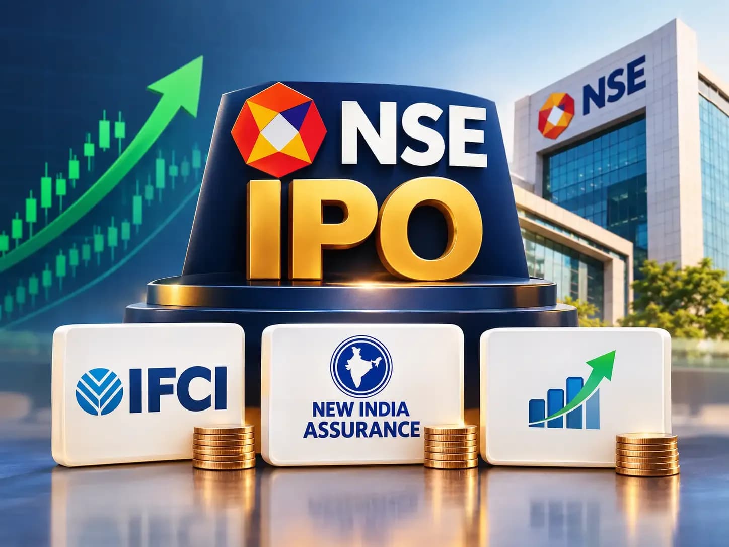 NSE IPO Day 1: ₹22,562 Cr Issue Subscribed 0.42x, GMP at ₹148