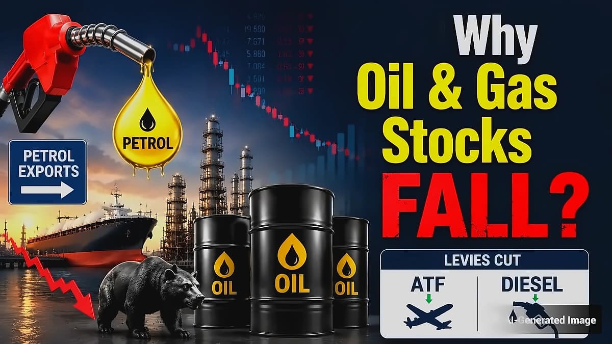 Oil & Gas Stocks Drop 1.6% on ₹3/Litre Petrol Windfall Tax