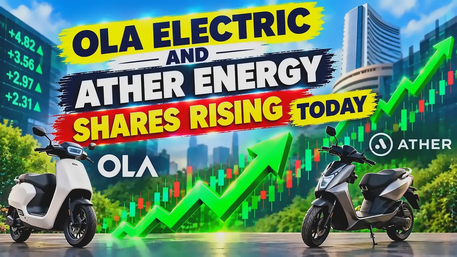 Ola Electric, Ather Energy shares rally up to 9% on Thursday