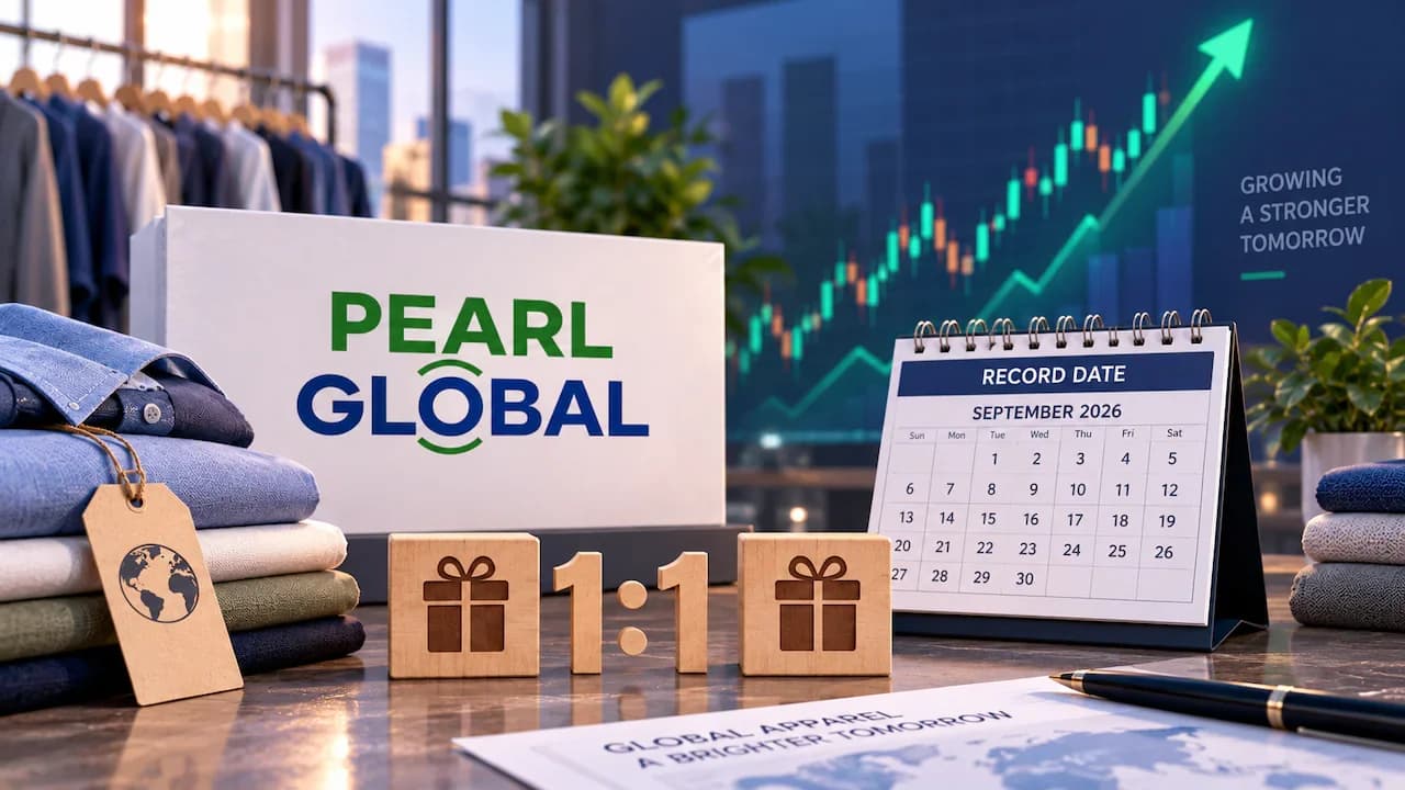 Pearl Global Sets Sept 11 Record Date for 1:1 Bonus Issue
