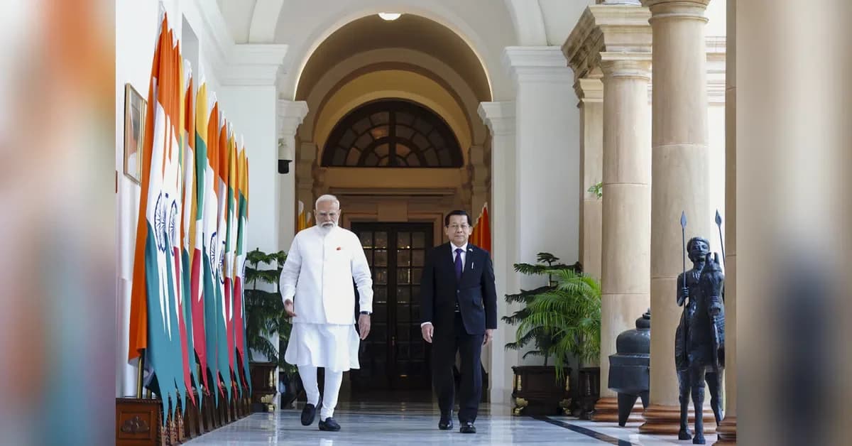 PM Modi Holds Bilateral Talks with Nepal's Rabi Lamichhane, Myanmar President
