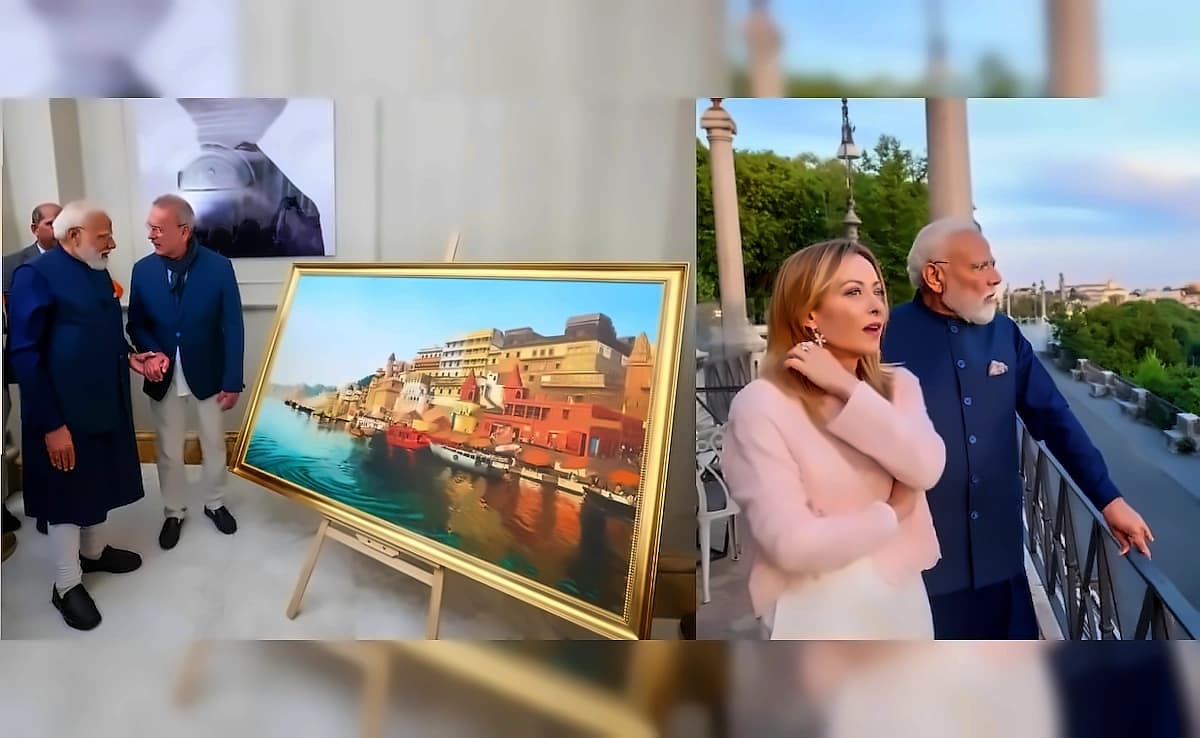 PM Modi Receives Varanasi Painting in Rome, Discusses Strategic Partnership