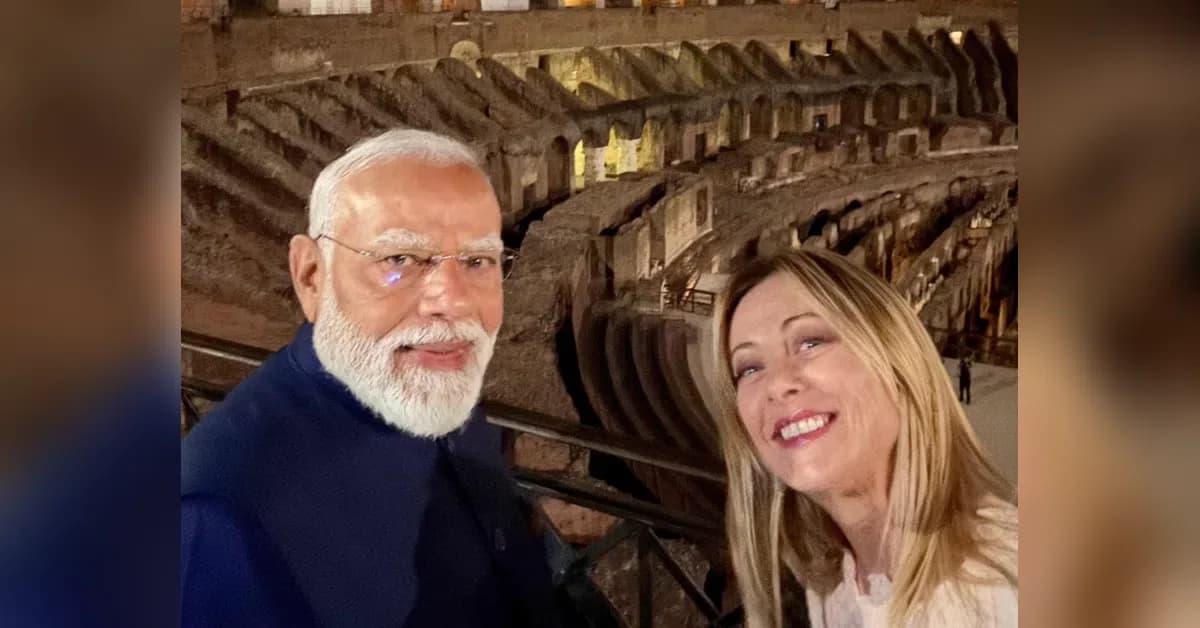 PM Modi meets PM Meloni for dinner at Colosseum, formal talks today