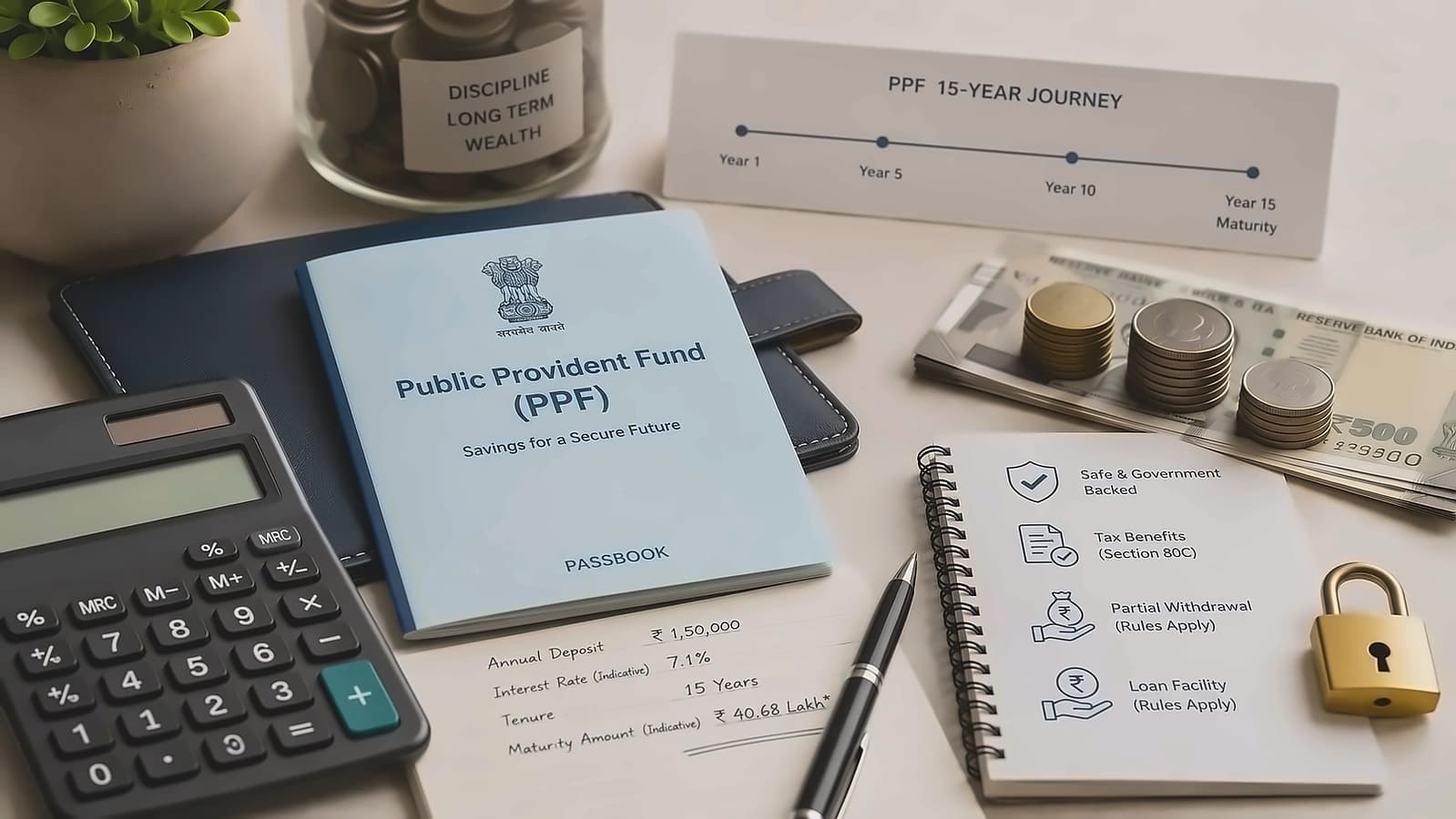PPF Investment: ₹5,000 Monthly Builds ₹2.70 Crore Over 50 Years