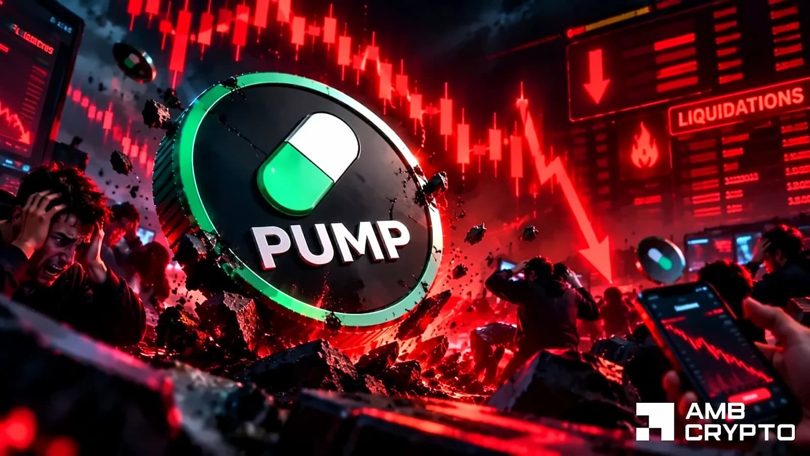 Pump.fun Faces $8.3M Long Liquidations, Price Drops to $0.005