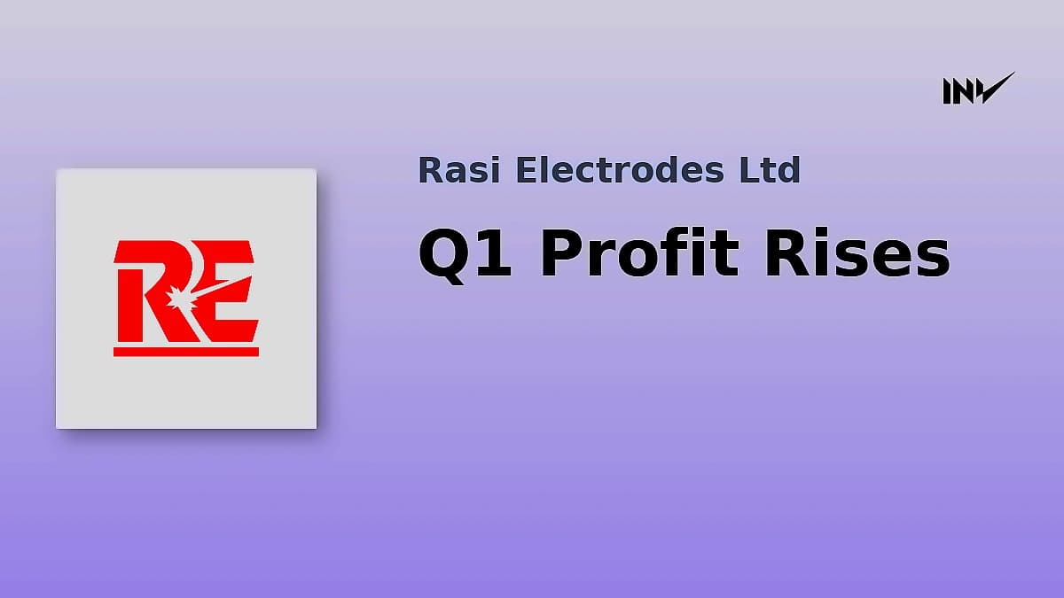 Rasi Electrodes Q1 profit surges 76% to ₹133.45 crore