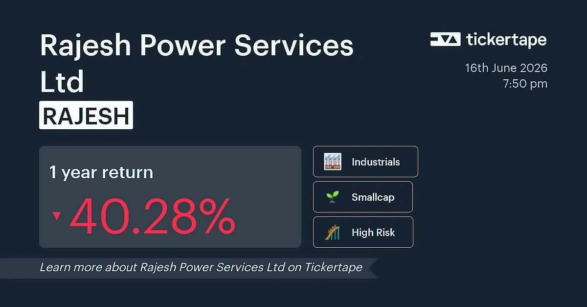 Rajesh Power Services wins ₹212 cr maiden Odisha transmission order