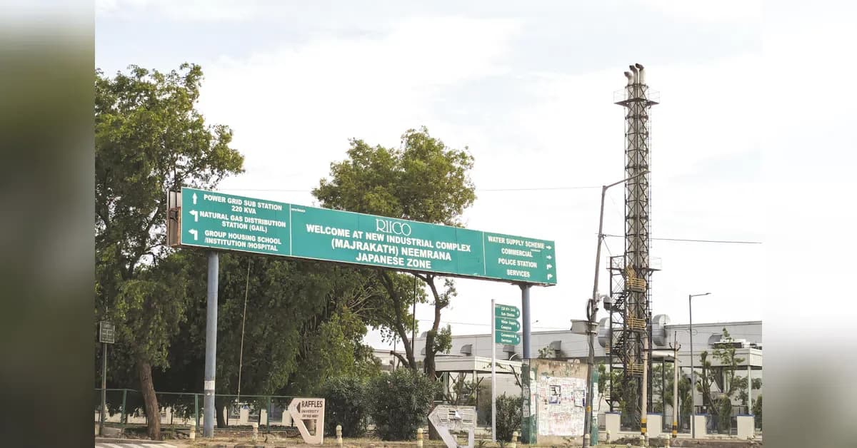 RIICO Invites Bids for 9 Industrial Parks Across 645 Hectares