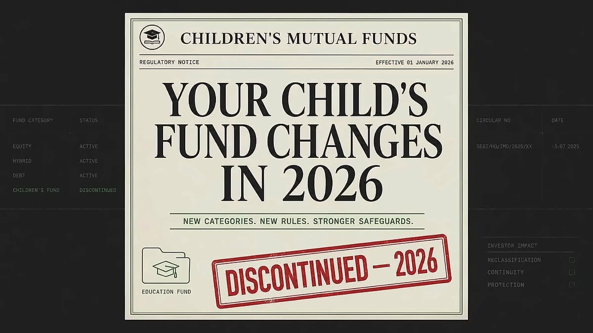 SEBI Partially Reverses Children's Mutual Fund Discontinuation