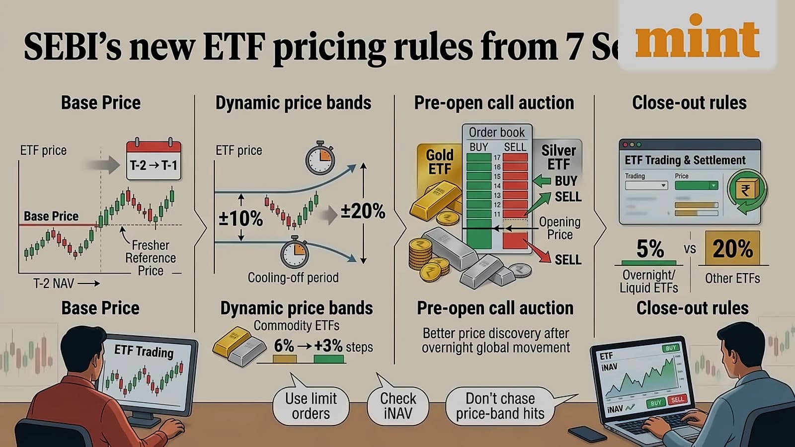 SEBI ETF Rules Take Effect Today: Price Bands, Auctions & More