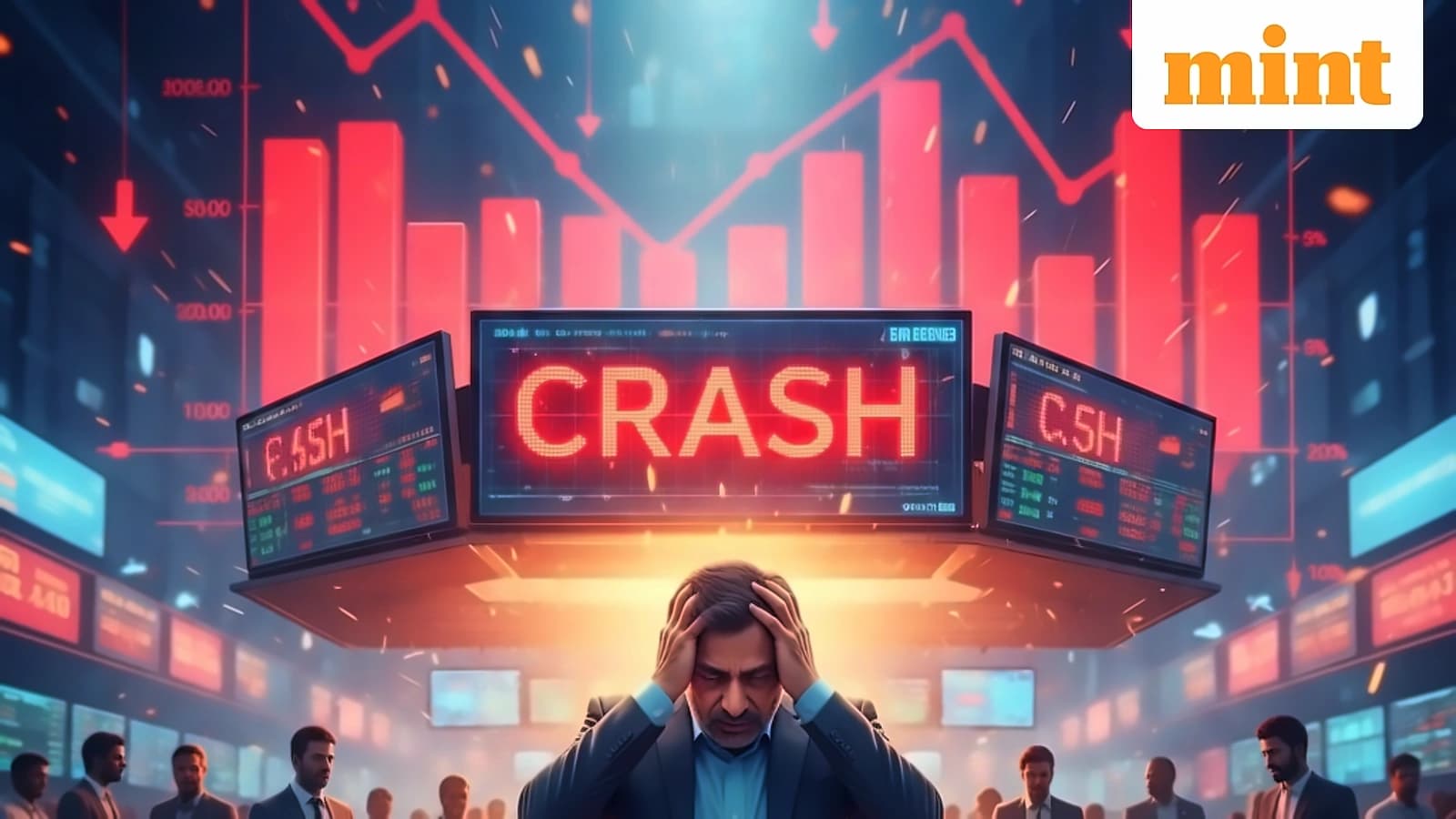 Sensex Crashes 1,000 Points, Investors Lose ₹4 Lakh Crore