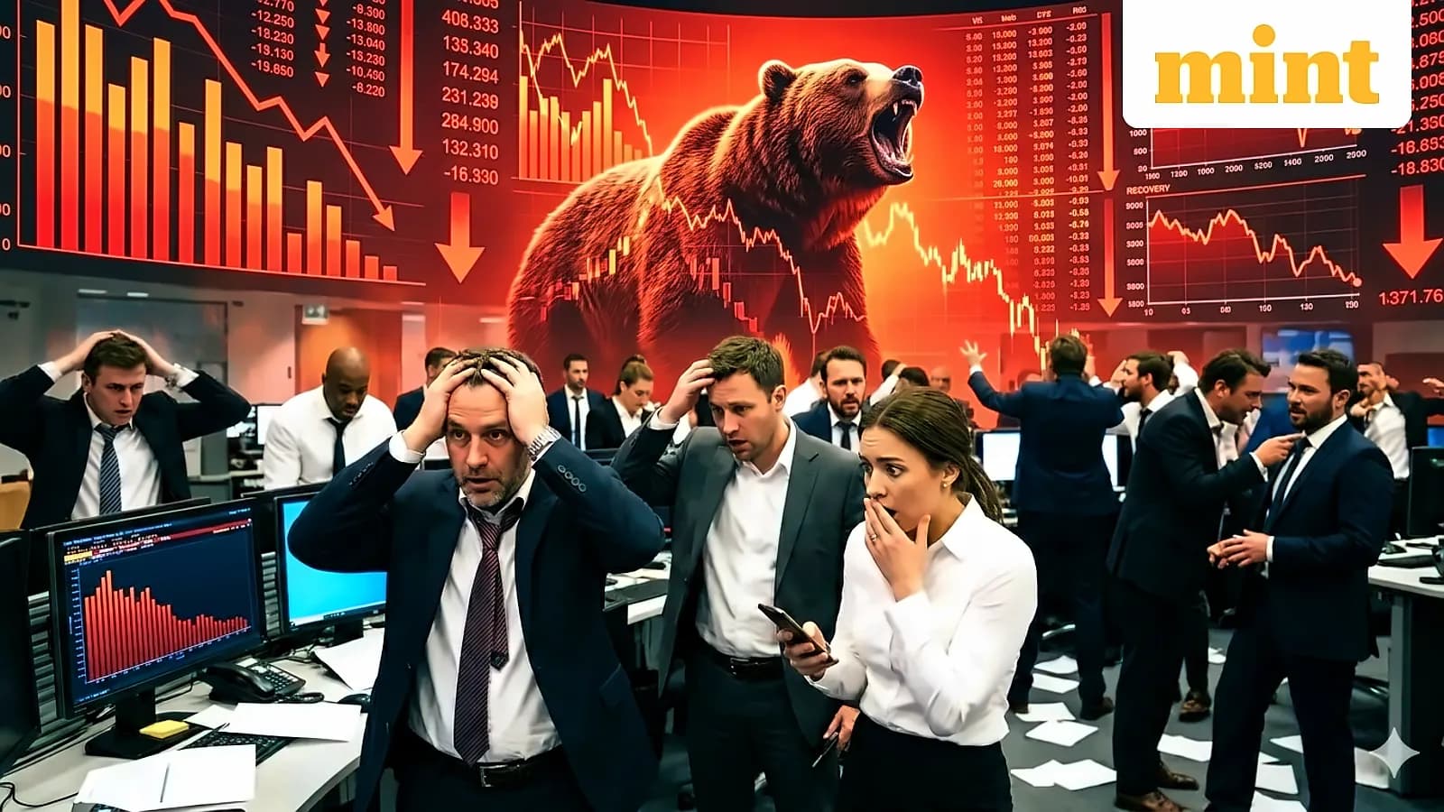 Sensex crashes 2,400 points in 3 days, investors lose ₹7 lakh crore