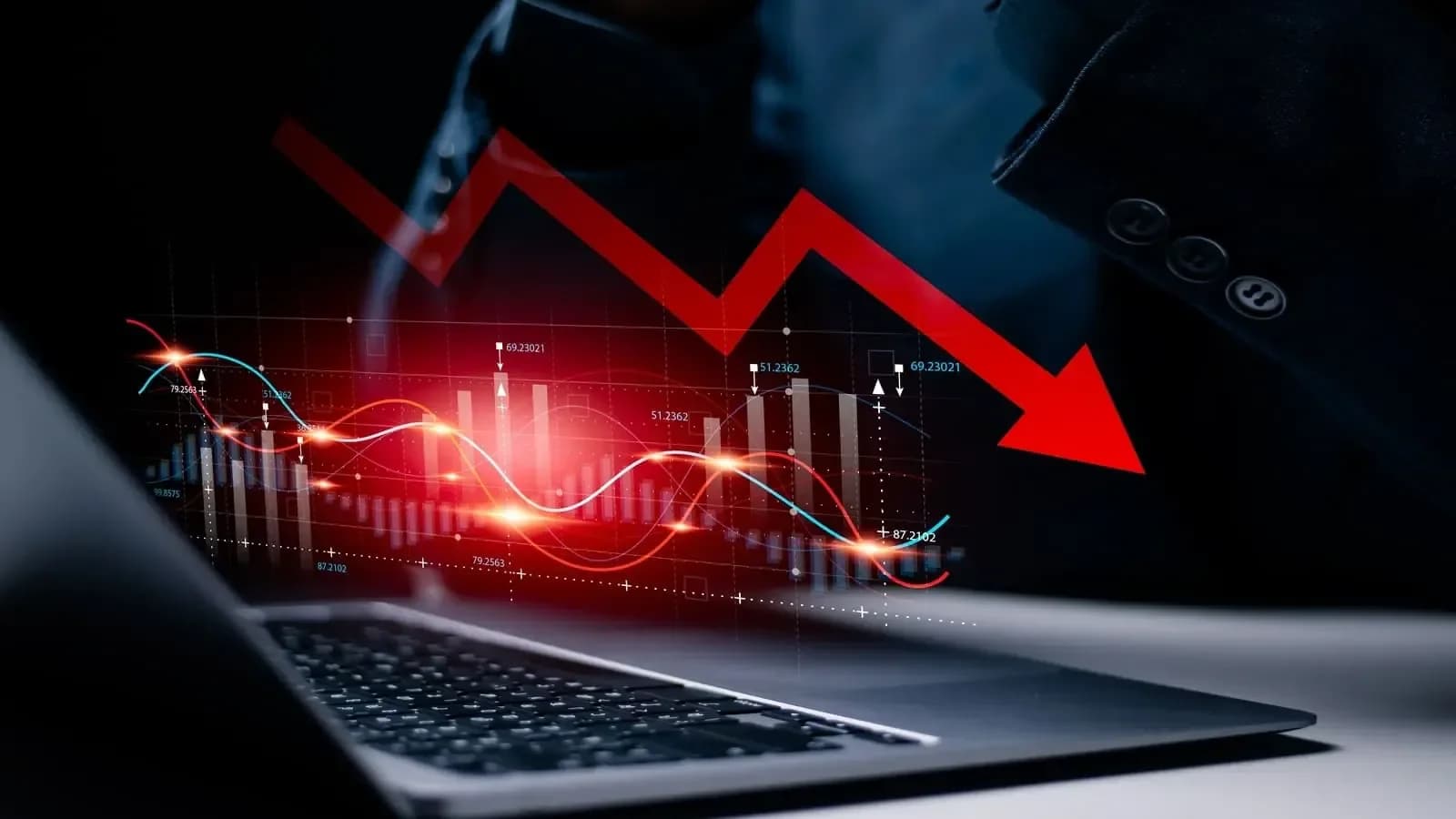 SENSEX falls 982 pts, NIFTY50 below 24,200; 11 stocks break below 200 DMA