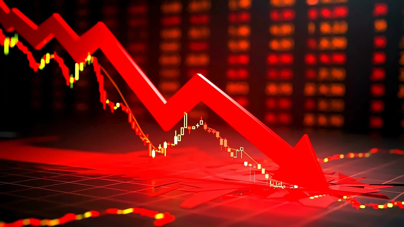 Sensex Falls 548 Points, Nifty Below 22,400 as FIIs Sell ₹1,708 Cr