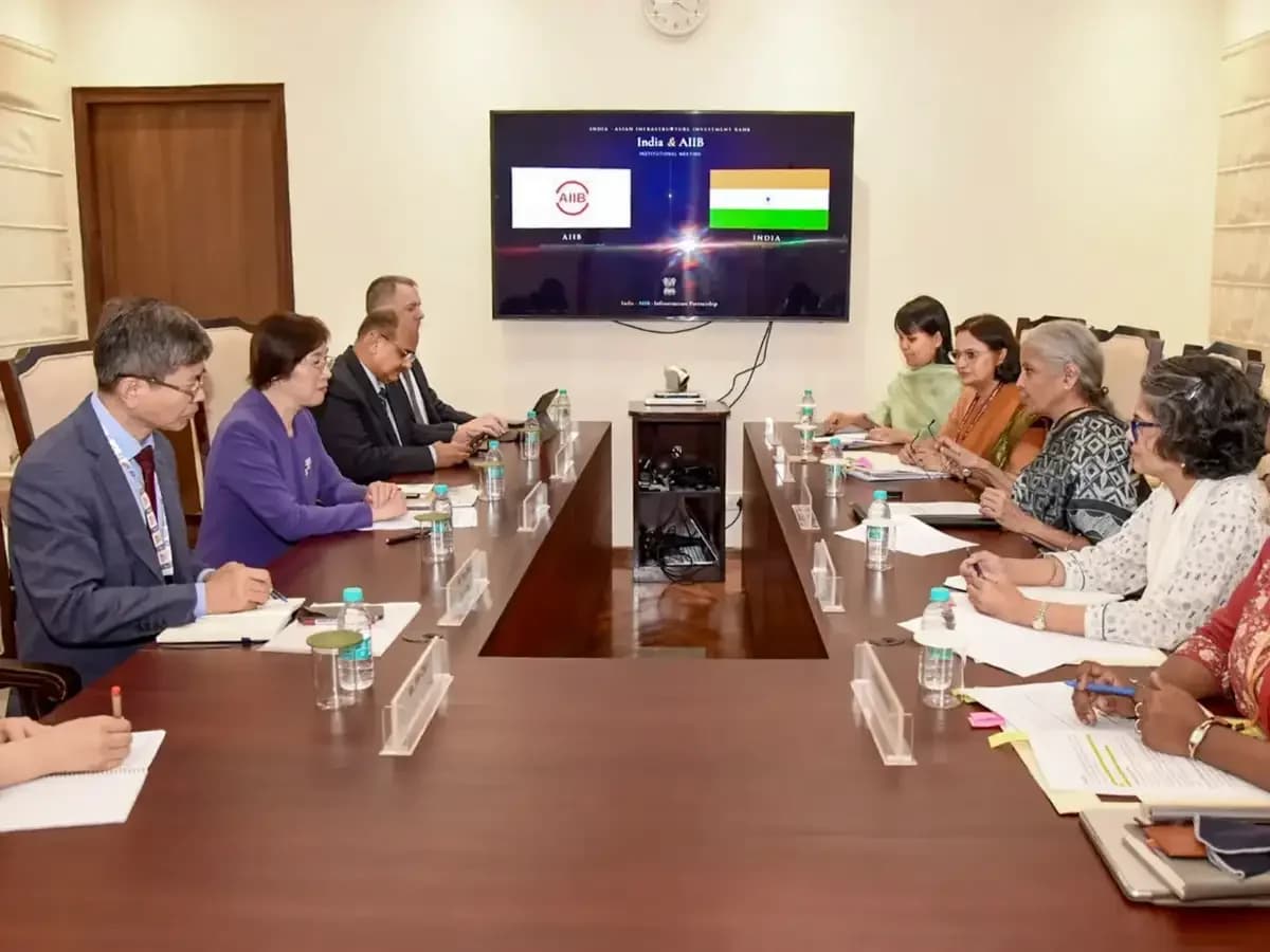 Sitharaman meets AIIB chief, discusses India-AIIB partnership
