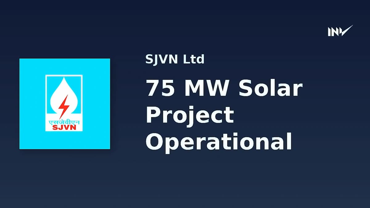 SJVN Green Energy commissions 75MW Jamui solar project