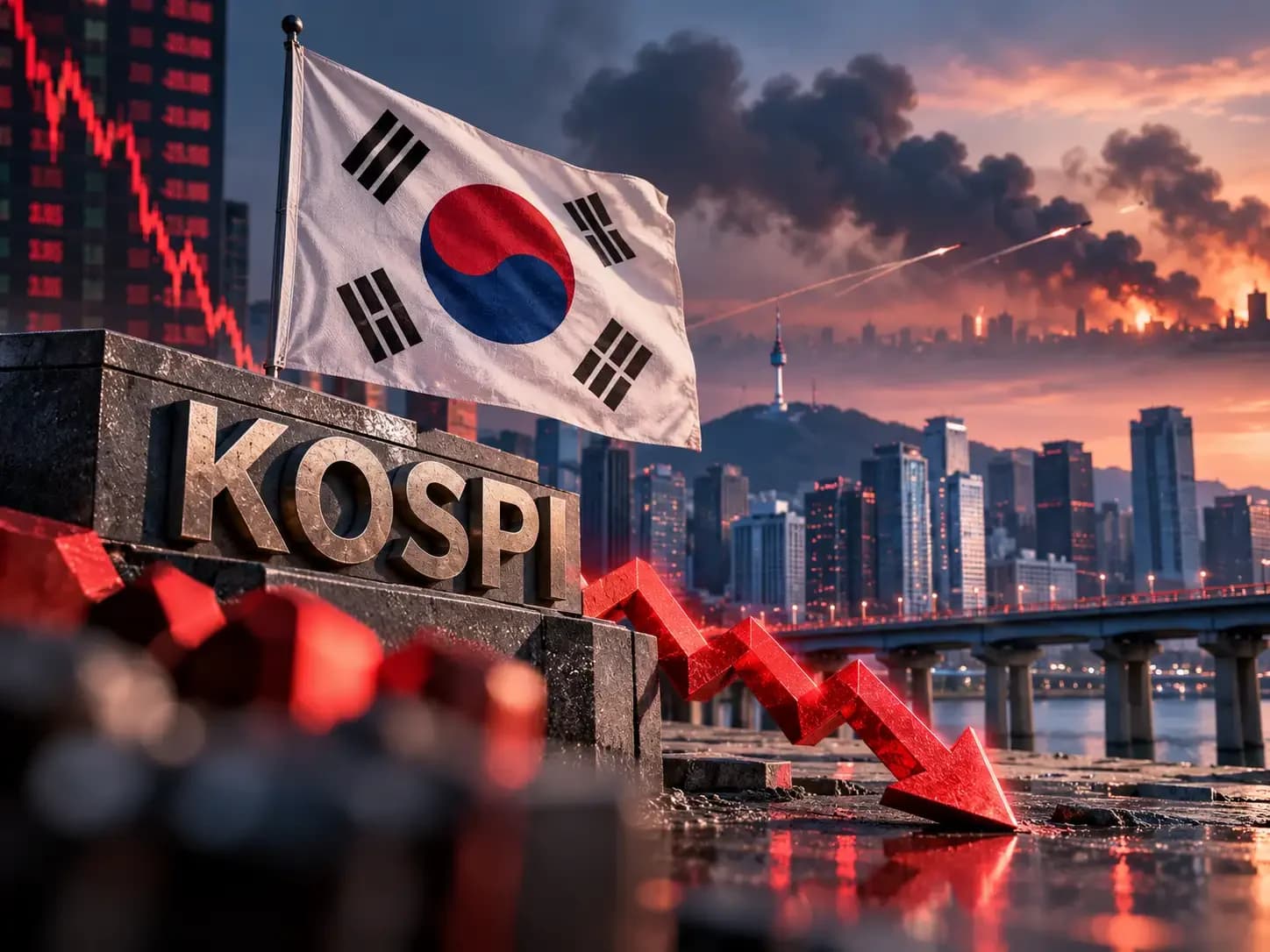 KOSPI falls 1.5% on Middle East tensions, tech shares lead decline