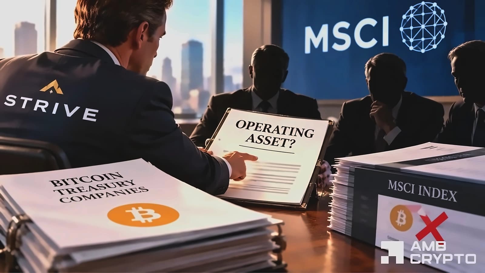 Saylor Backs Bitcoin Rival Strive as MSCI Challenge Continues